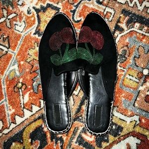 NWOT Cherry mules